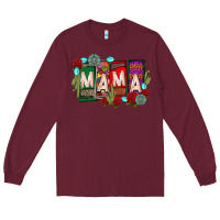 Burgundy mama chingona Long Sleeve Tee - CTS Tumbler Store