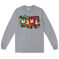 Heather Grey mama chingona Long Sleeve Tee - CTS Tumbler Store