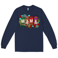 Navy mama chingona Long Sleeve Tee - CTS Tumbler Store
