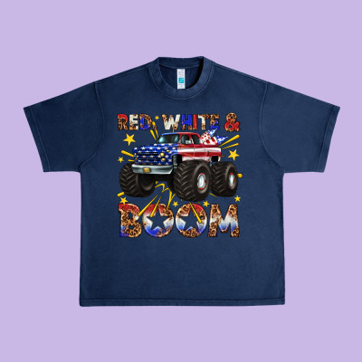 Urban Heavy Tee red white and boom