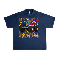Navy red white and boom Urban Heavy Tee - texasbilliewilder