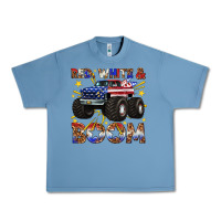 Pebble Blue red white and boom Urban Heavy Tee - texasbilliewilder