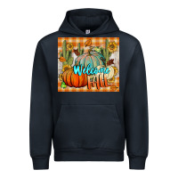 Navy welcome fall tumbler Urban Hoodie - BundleAndBundleShop