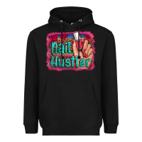 Black nail hustler serape leopard background Heavyweight Hoodie - Artiststas