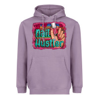 Lavender nail hustler serape leopard background Heavyweight Hoodie - Artiststas