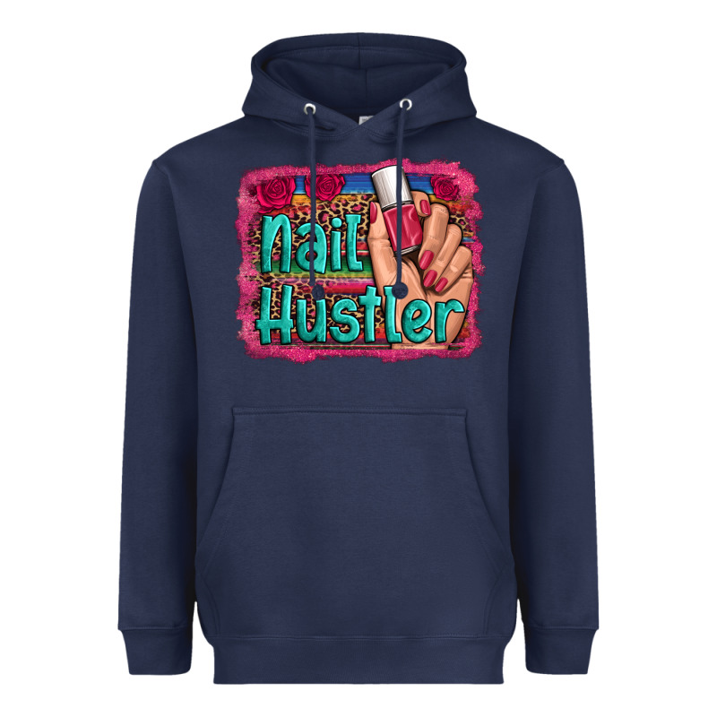 Nail Hustler Serape Leopard Background Heavyweight Hoodie by Artiststas | Teevron