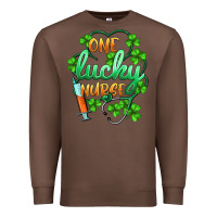 Chestnut st.patricks one lucky nurse Premium Sweatshirt - BarkalooDesign
