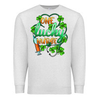 Oatmeal Heather st.patricks one lucky nurse Premium Sweatshirt - BarkalooDesign