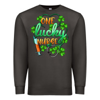 Smoke st.patricks one lucky nurse Premium Sweatshirt - BarkalooDesign