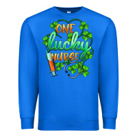 True Royal st.patricks one lucky nurse Premium Sweatshirt - BarkalooDesign