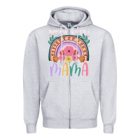 Heather Grey happiness is being a mama Zipper Hoodie - JahusDesignShop