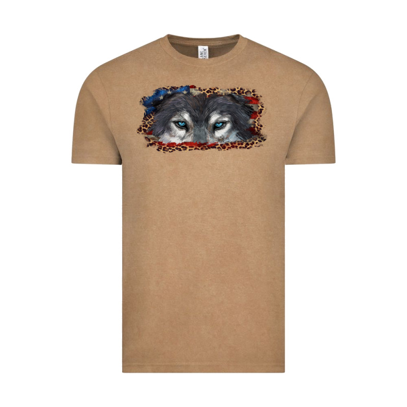 Wolf Eyes American Flag Vintage Tee by RanaPortraitStore | Teevron