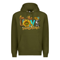 Army Green for the love sunshine Premium Hoodie - NancyCooperArtShop