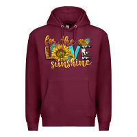 Burgundy for the love sunshine Premium Hoodie - NancyCooperArtShop