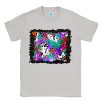 Moon Dust halloween ghost and turquoise glitter background Classic Tee - BundleAndBundleShop