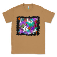 Toasted Coconut halloween ghost and turquoise glitter background Classic Tee - BundleAndBundleShop