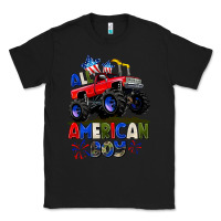 Black All American Boy 4th july Classic Tee - CowGirlArtShop