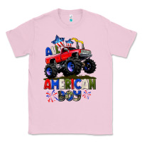 Bubblegum Pink All American Boy 4th july Classic Tee - CowGirlArtShop
