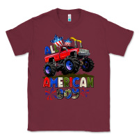 Burgundy All American Boy 4th july Classic Tee - CowGirlArtShop