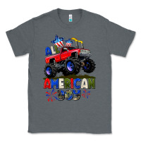 Charcoal Heather All American Boy 4th july Classic Tee - CowGirlArtShop