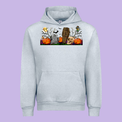 Headstone And Coffin Lebbey Glass Urban Hoodie Designed By Bundleandbundleshop