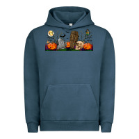 Pigment Midnight Navy headstone and coffin lebbey glass Urban Hoodie - BundleAndBundleShop