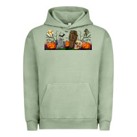 Pigment Oil Green headstone and coffin lebbey glass Urban Hoodie - BundleAndBundleShop