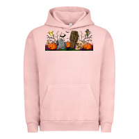 Pigment Salmon headstone and coffin lebbey glass Urban Hoodie - BundleAndBundleShop