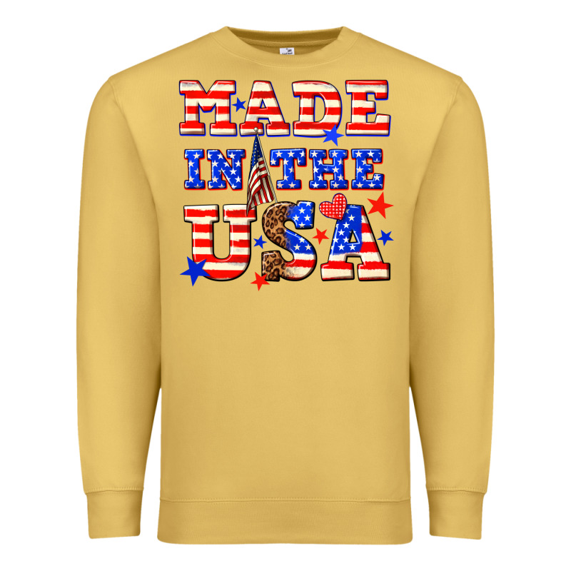 Made In The Usa Premium Sweatshirt by NancyCooperArtShop | Teevron
