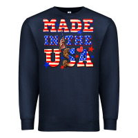 Navy made in the usa Premium Sweatshirt - NancyCooperArtShop