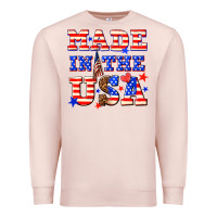Pale Pink made in the usa Premium Sweatshirt - NancyCooperArtShop