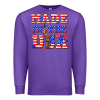 Purple made in the usa Premium Sweatshirt - NancyCooperArtShop