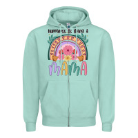 Seafoam happiness is being a mama Zipper Hoodie - JahusDesignShop