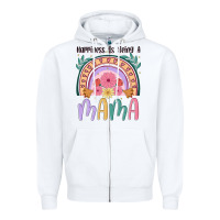 White happiness is being a mama Zipper Hoodie - JahusDesignShop