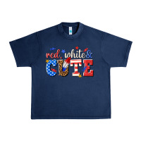 Navy red white and cute billie wilder Urban Heavy Tee - texasbilliewilder
