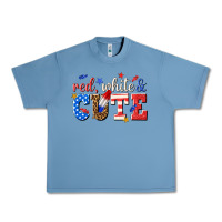 Pebble Blue red white and cute billie wilder Urban Heavy Tee - texasbilliewilder