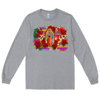 Heather Grey Our Lady of Guadalupe Long Sleeve Tee - CTS Tumbler Store