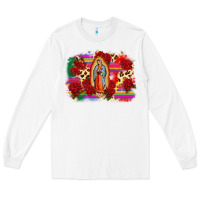 White Our Lady of Guadalupe Long Sleeve Tee - CTS Tumbler Store