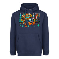 Navy love my tribe native american indian headdress Heavyweight Hoodie - Artiststas
