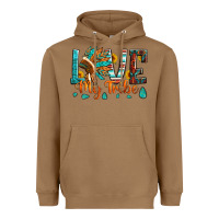 Toasted Coconut love my tribe native american indian headdress Heavyweight Hoodie - Artiststas