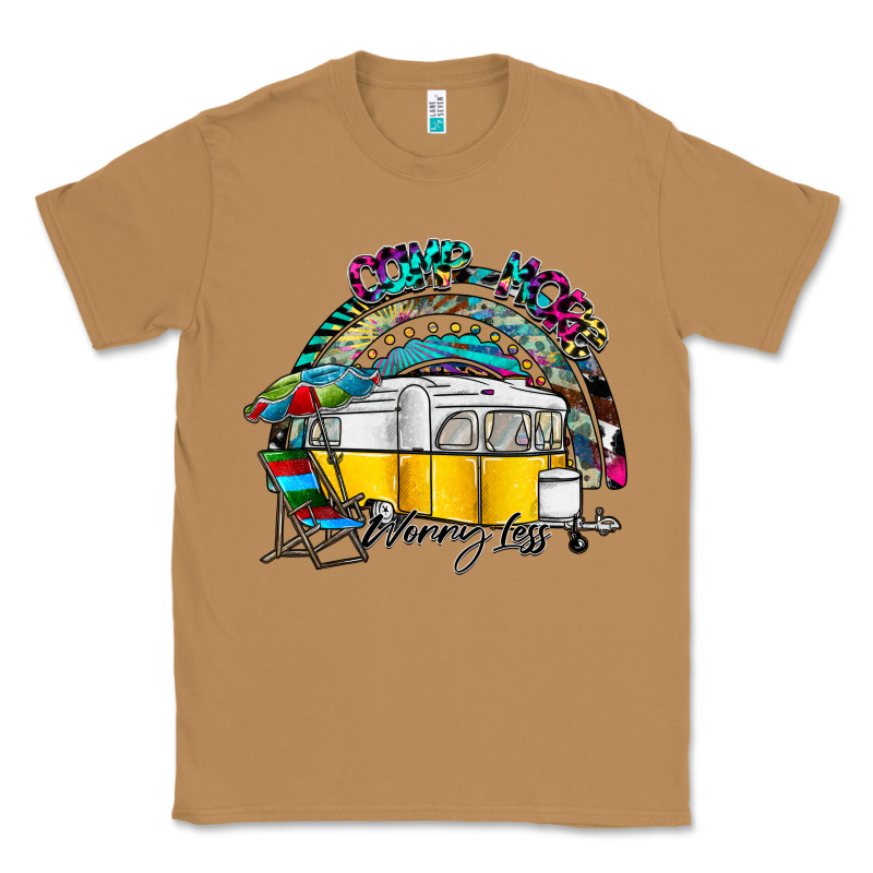 Camp More Worry Less Classic Tee by SublimationCraftShop | Teevron