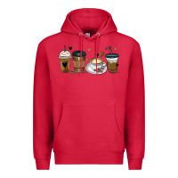 Cardinal coffee latte coffee cups Premium Hoodie - MaliasSmallBusiness
