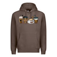 Coffee coffee latte coffee cups Premium Hoodie - MaliasSmallBusiness
