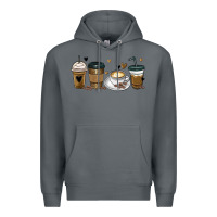 Rock coffee latte coffee cups Premium Hoodie - MaliasSmallBusiness