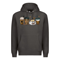 Smoke coffee latte coffee cups Premium Hoodie - MaliasSmallBusiness