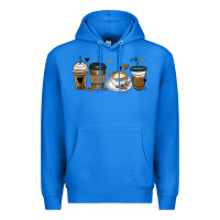 True Royal coffee latte coffee cups Premium Hoodie - MaliasSmallBusiness