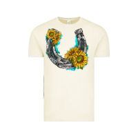 Horseshoe Cowhide And Sunflowers Vintage Tee | Teevron