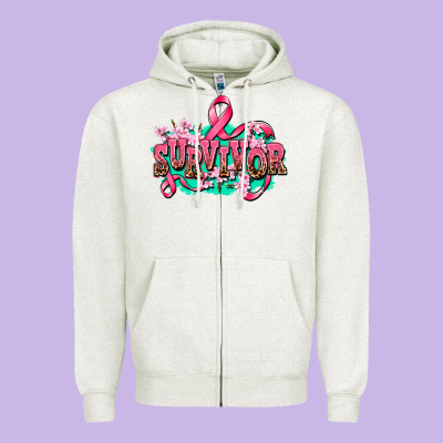 Survivor Zipper Hoodie Designed By Adodesignshop