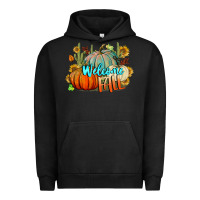 Pigment Black Welcome Fall Pumpkins Urban Hoodie - BundleAndBundleShop