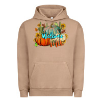 Pigment Burro Welcome Fall Pumpkins Urban Hoodie - BundleAndBundleShop